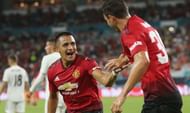Alexis Sanchez celebrating his goal in recently concluded ICC